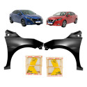 Par Paralama Nissan Versa 2021 2022 2023 2024 2026
