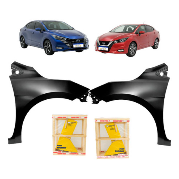 Par Paralama Nissan Versa 2021 2022 2023 2024 2026