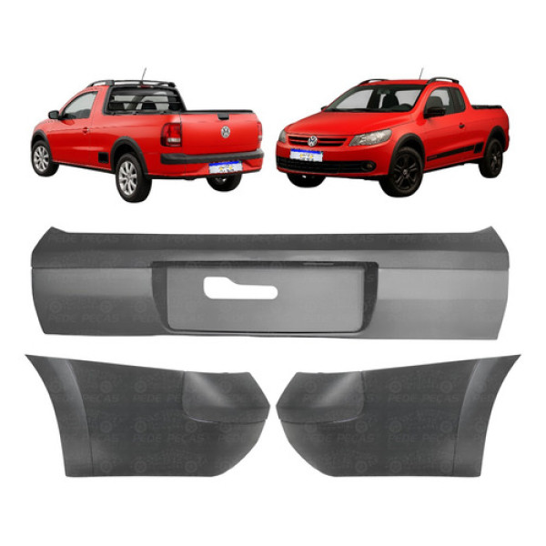 Kit Parachoque Traseiro Saveiro G5 G6 2009 2010 2011 A 2016