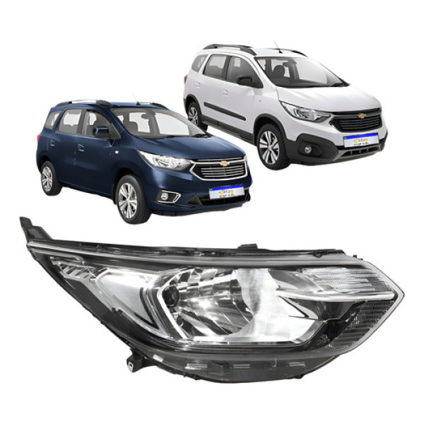 Farol Chevrolet Spin 2019 2020 2021 2022 2023 2024 C/led Ld Direito Farol Chevrolet Spin 2019 2020 2021 2022 2023 2024 C/led Ld Direito