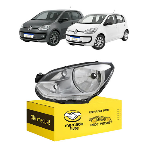 Farol Sinaleira Volkswagen Up 2014 2015 2016 2017 Cromado Le Esquerdo/motorista