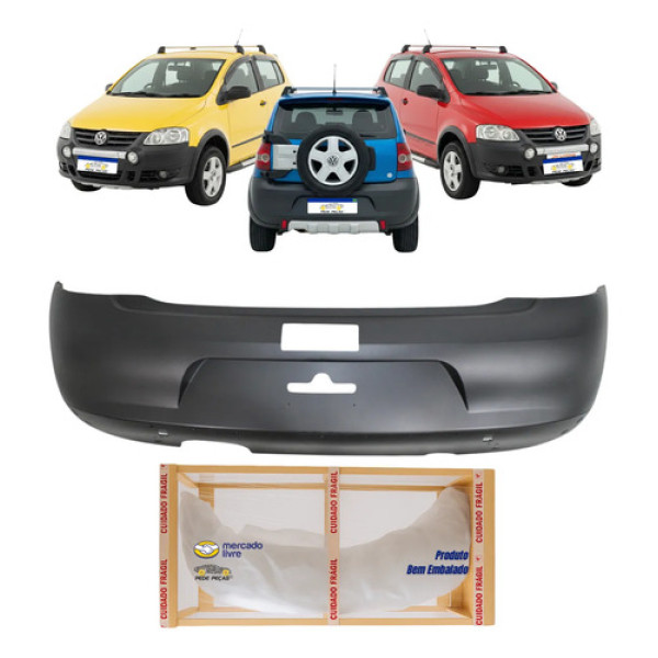 Parachoque Traseiro Vw Crossfox 2008 2009 2010 Novo
