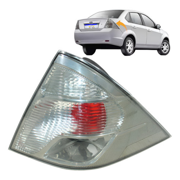 Lanterna Ford Fiesta 2011 2012 2013 Traseira Nova L.d Direito Cristal