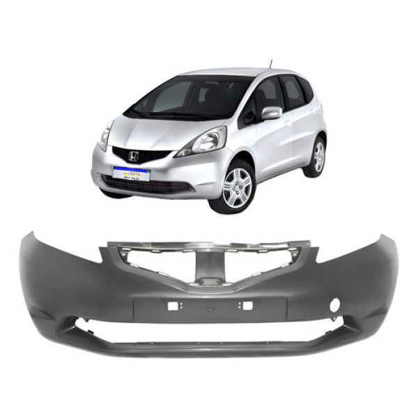 Parachoque Dianteiro Honda Fit 2009 2010 2011 2012 Novo - Preto