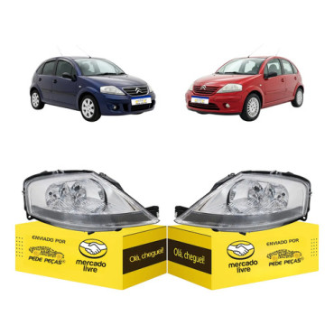 Par Farol Elétrico C...