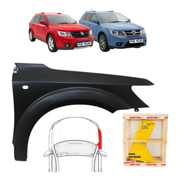 Paralama Fiat Freemont 2011 2012 2013 2014 2015 Novo L.d