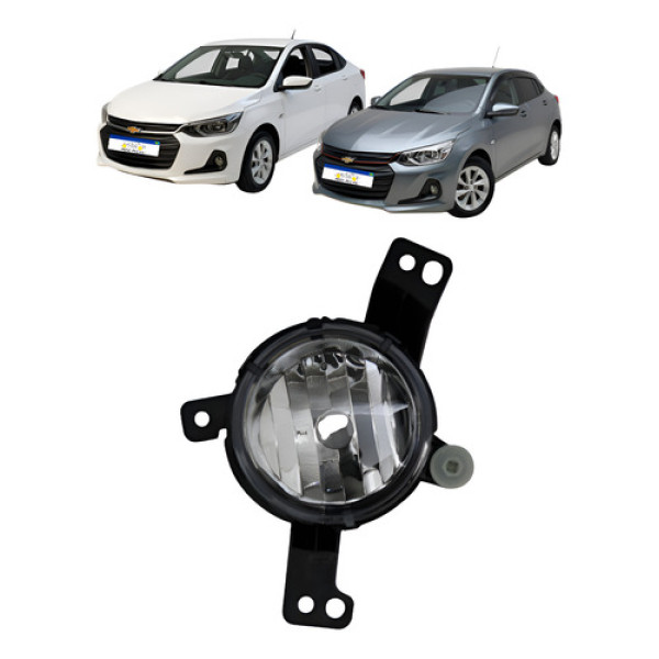 Farol Milha Auxiliar Esquerdo Chevrolet Onix 2020 A 2025 Cromado Esquerdo/motorista