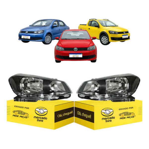 Par Farol Sinaleira Vw Gol Saveiro Voyage G6 2013 14 15 2016 Ambos Lados