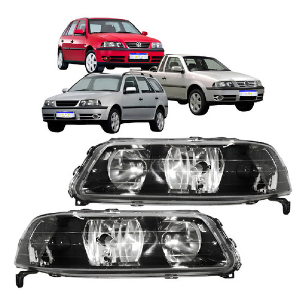 Par Farol Vw Gol Saveiro Parati G3 1999 2000 01 02 03 04 05 Direito