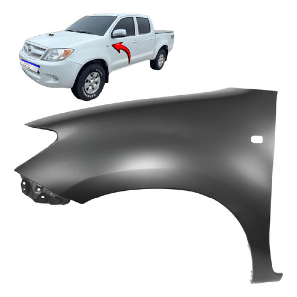 Paralama Toyota Hilux 2006 2007 2008 2009 2010 2011 Novo L.e Esquerdo Preto