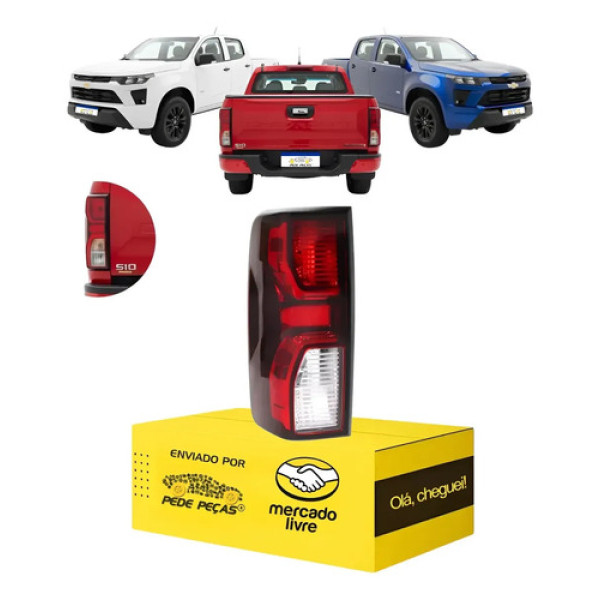 Lanterna Sinaleira Chevrolet S10 Wt 2025 2026 Sem Led L.e Esquerdo/motorista Vermelho