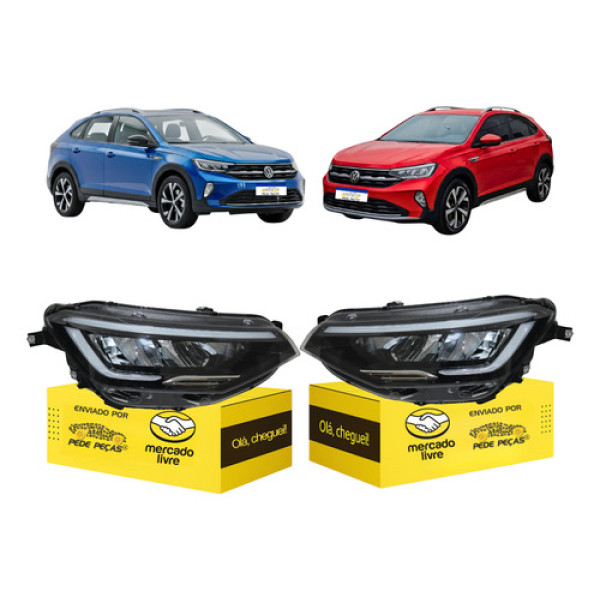 Farol Nivus Full Led 2020 2021 2022 2023 2024 Par Ambos Lados