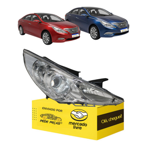 Farol Sinaleira Sonata 2011 2012 2013 Manual Sem Xenon L.d Direito/passageiro
