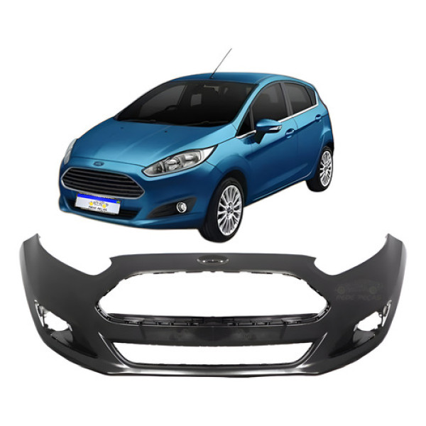 Parachoque Dianteiro Ford New Fiesta Hatch 2014 2015 2016 17 Preto