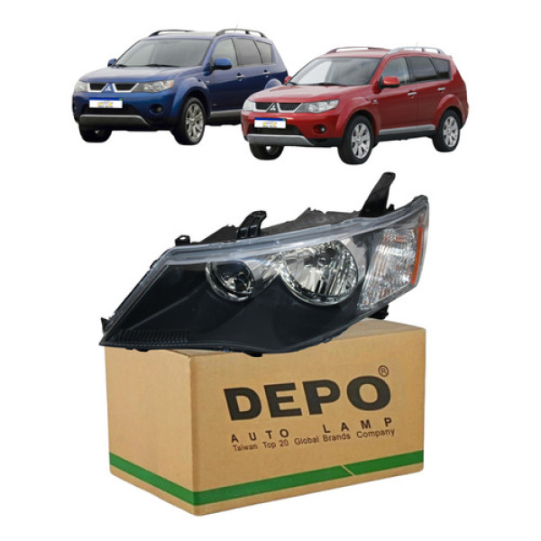 Farol Mitsubishi Outlander 3.0 2.4 V6 2007 2008 09 Esquerdo Esquerdo/motorista