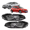 Farol Vw Polo Virtus 2018 2019 2020 2021 2022 Friso Preto