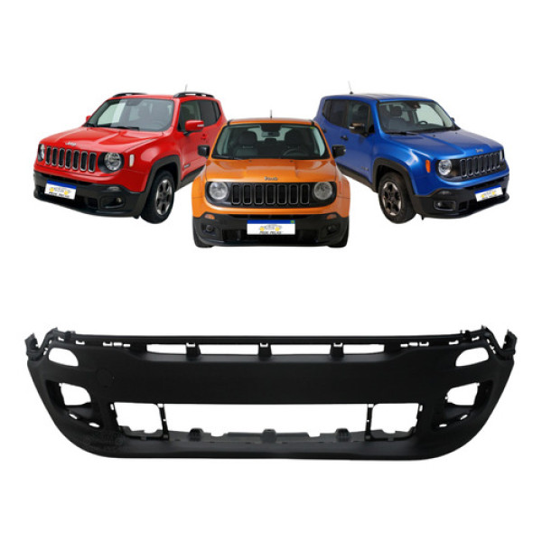 Parachoque Jeep Renegade 2015 2016 A 2018 C/ Tampa Reboque
