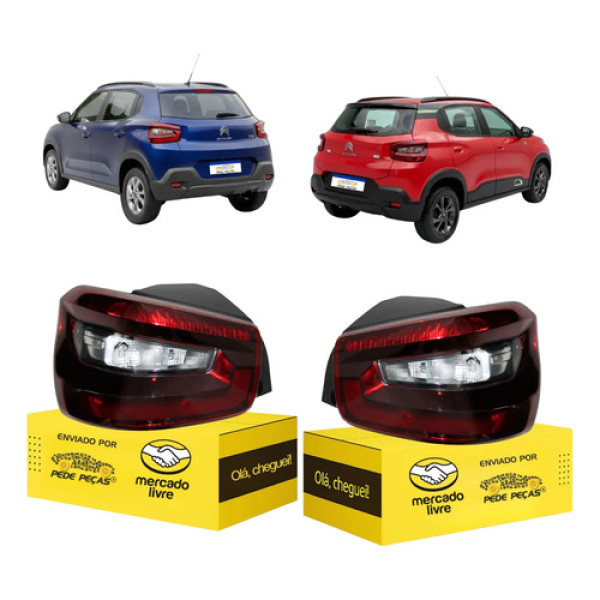 Lanterna Citroen C3 2022 2023 2024 2025 2026 Par Ambos Lados