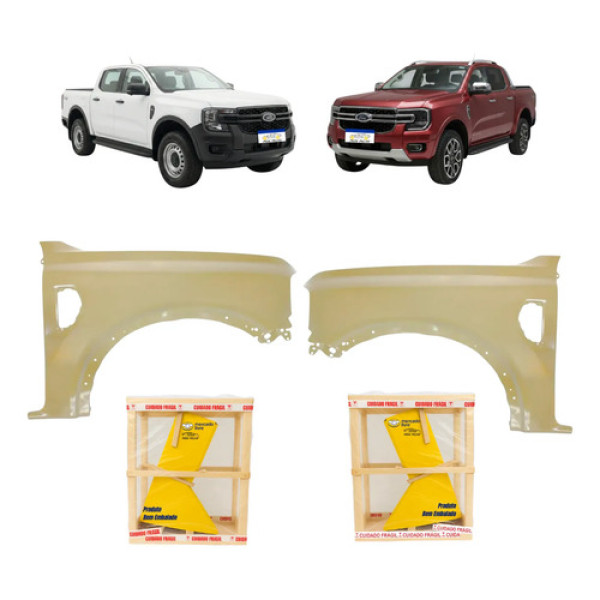 Par Paralama Ford Ranger 2024 A 2026 Xl Xls Xlt Novo