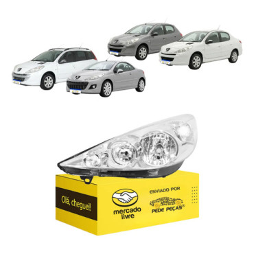 Farol Peugeot 207 20...