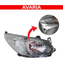 Farol Gm Spin 2012 13 14 15 16 17 2018 Cromomix C/avaria Ld Direito/passageiro
