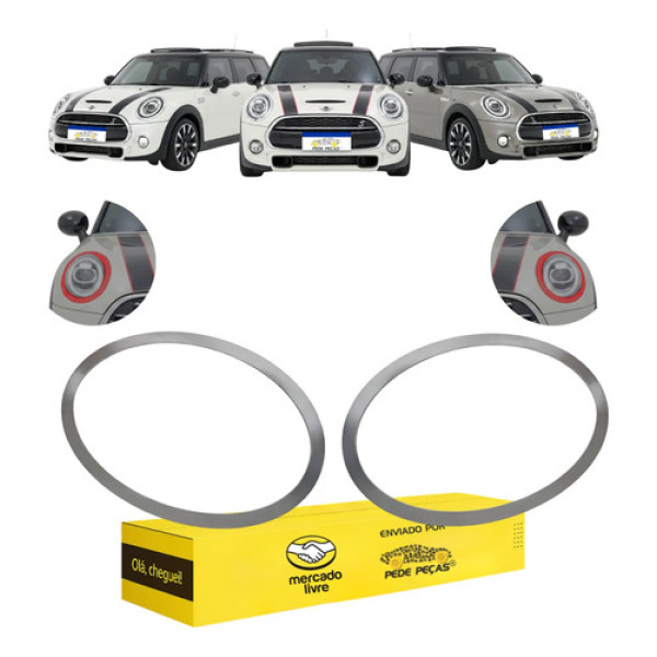 Moldura Aro Farol Mini Cooper F55 F56 2014 15 16 17 A 2020
