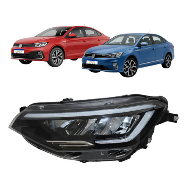 Farol Esquerdo Vw Virtus 2023 2024 2025 2026 Full Led Esquerdo/motorista Farol Esquerdo Vw Virtus 2023 2024 2025 2026 Full Led Esquerdo/motorista