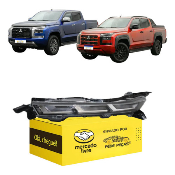 Farol Sinaleira Superior Mitsubishi Triton 2026 Full Led Le Esquerdo/motorista