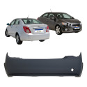 Parachoque Traseiro Sonic Sedan 2012 A 2014 Sem Furo Sensor