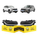 Par Farol Vw T-cross 2025 2026 Full Led C/reator Novo Ambos Lados