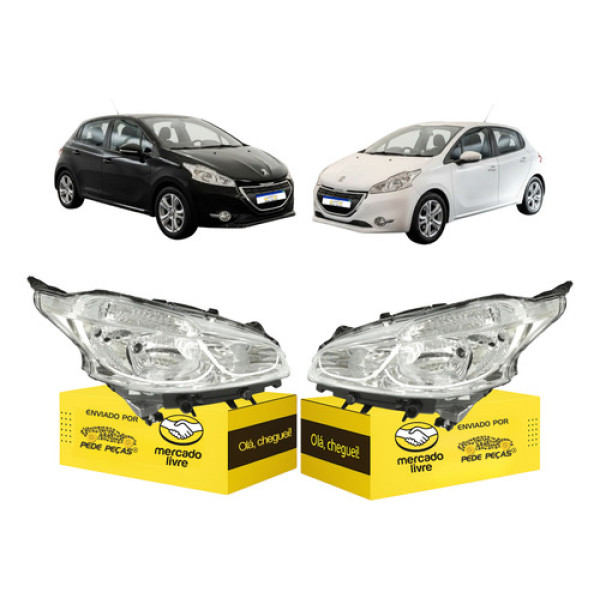 Par Farol Sinaleira Peugeot 208 2013 2014 2015 2016 Novo Ambos Lados