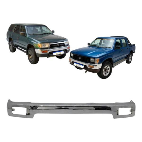 Parachoque Dianteiro Toyota Hilux Sw4 1996 A 1999 Cromado