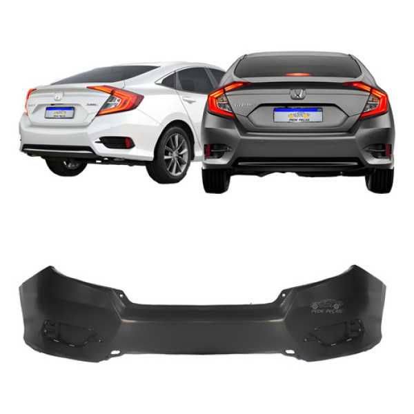 Parachoque Traseiro Civic G10 2017 2018 2019 2020 2021 Novo