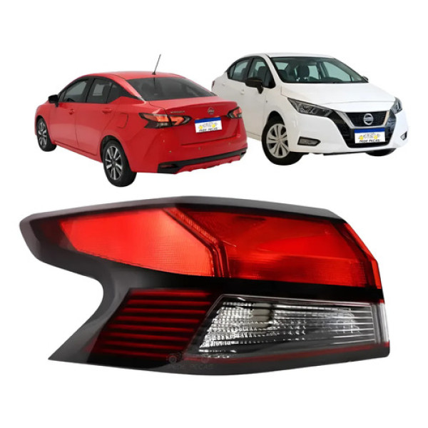 Lanterna Sinaleira Le Versa 2021 A 2025 Sense Exclusive Esquerdo/motorista Vermelho