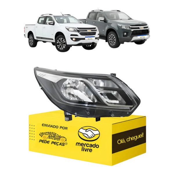 Farol Sinaleira S10 2017 2018 2019 2020 21 A 2024 C/led Ld Direito/passageiro