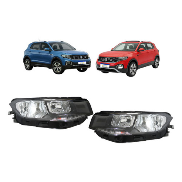Par Farol Vw T-cross 2020 2021 2022 2023 2024 2025 2026 Novo Ambos Lados