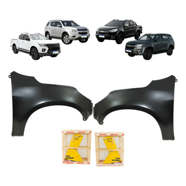 Par Paralama Chevrolet S10 Trailblazer 2013 2014 A 2024