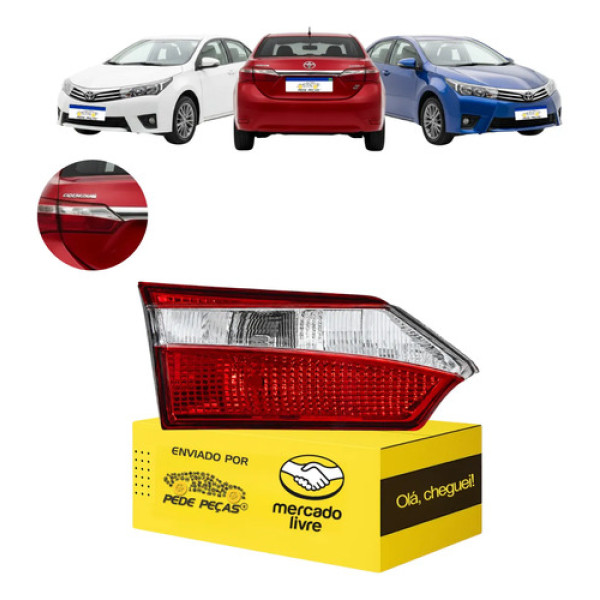 Lanterna Tampa Esquerda Toyota Corolla 2015 2016 2017 S/led Esquerdo/motorista