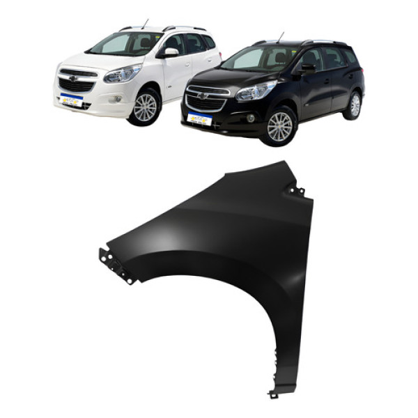 Paralama Chevrolet Spin 2014 2015 A 2018 Sem Furo Preto Le