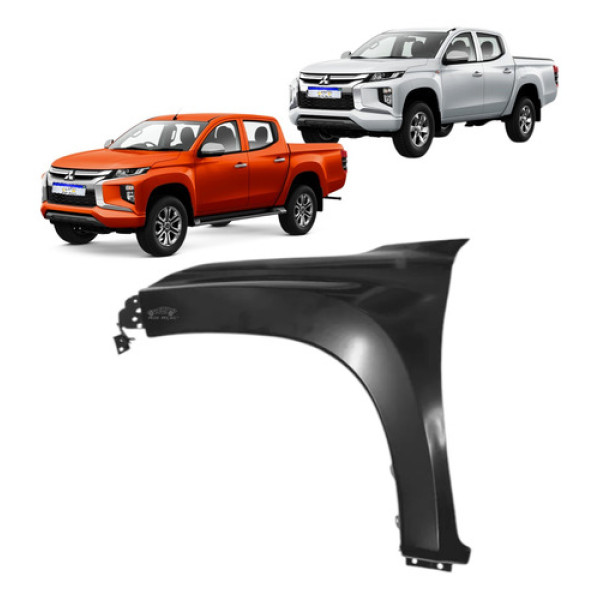 Paralama Mitsubishi L200 2021 2022 2023 2024 2025 Novo Le