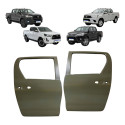 Par Porta Traseira Hilux 2016 A 2021 2022 2023 2024 2025 - Traseira - Ambos Os Lados - Cinza