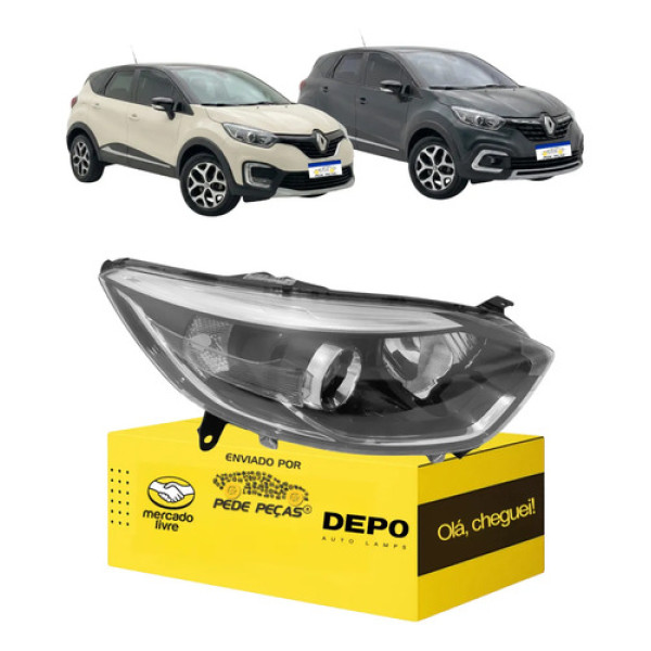 Farol Sinaleira Renault Captur 2017 18 19 20 21 22 2023 Ld Direito/passageiro