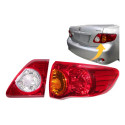 Kit 2 Lanterna Traseira Toyota Corolla 2008 2009 A 2011 Ld Direito Vermelho