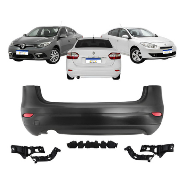 Parachoque Traseiro Fluence 2010 A 2018 Com Todos Os Guias Parachoque Traseiro Fluence 2010 A 2018 Com Todos Os Guias