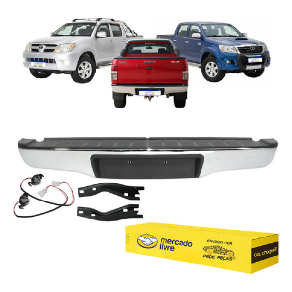Parachoque Traseiro Hilux 2005 2006 2007 2008 2009 A 2015