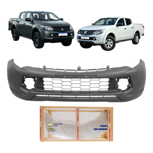 Parachoque Dianteiro L200 Triton 2017 2018 2019 2020 Preto