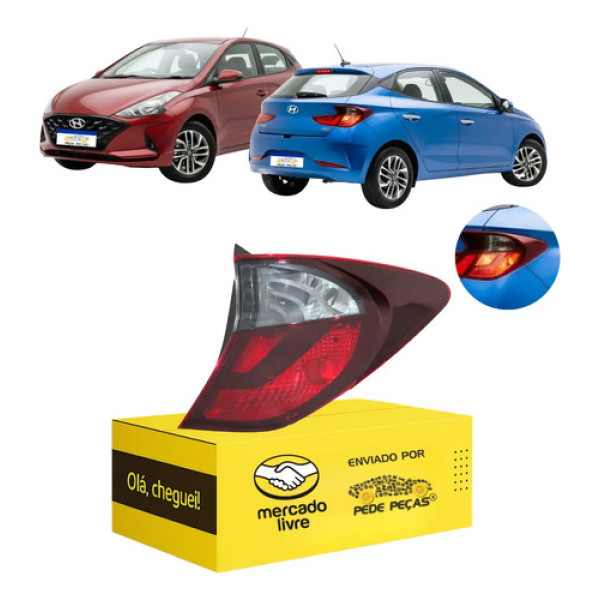 Lanterna Sinaleira Canto Hb20 Hatch 2020 2021 2022 Fume Ld Direito/passageiro Fumê