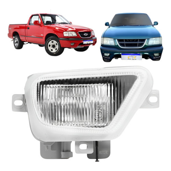 Farol De Milha Chevrolet S10 Blazer 1999 2000 Direito Transparente Direito