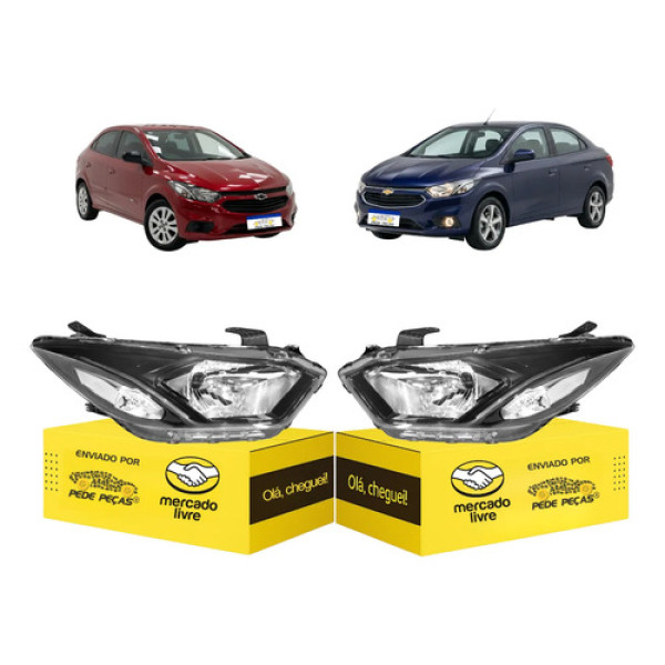 Par Farol Onix Prisma Ltz Activ 2017 2018 2019 20 2021 C/led Ambos Lados