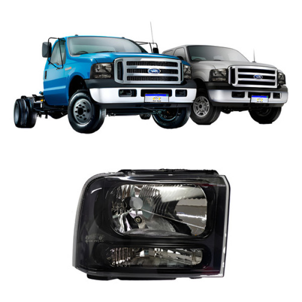 Farol F250 F350 F4000 1998 1999 2000 2001 2002 A 19 Novo Ld Direito/passageiro Farol F250 F350 F4000 1998 1999 2000 2001 2002 A 19 Novo Ld Direito/passageiro